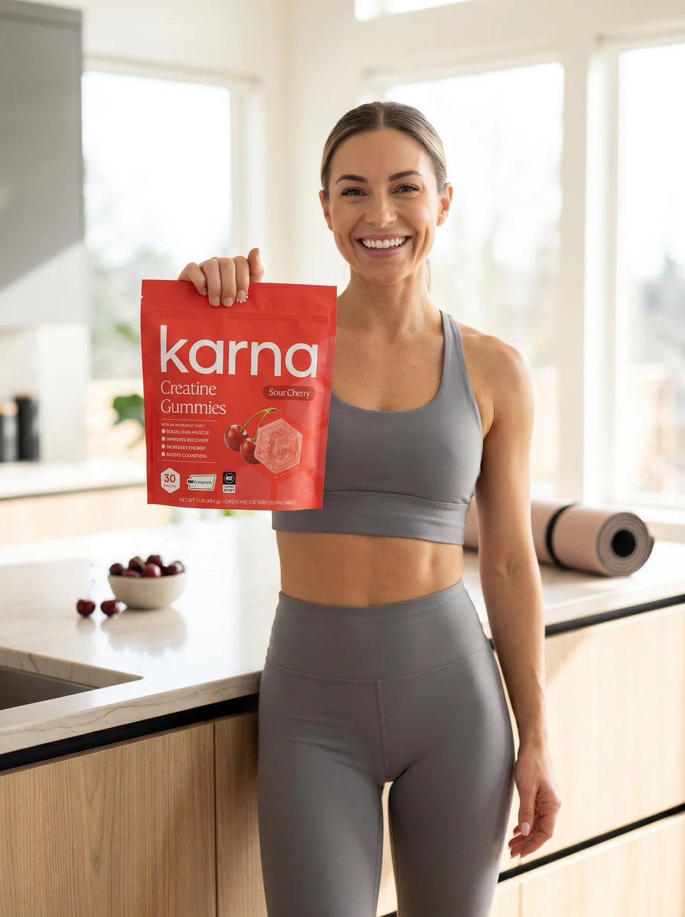 Woman holding KÄRNA Sour Cherry