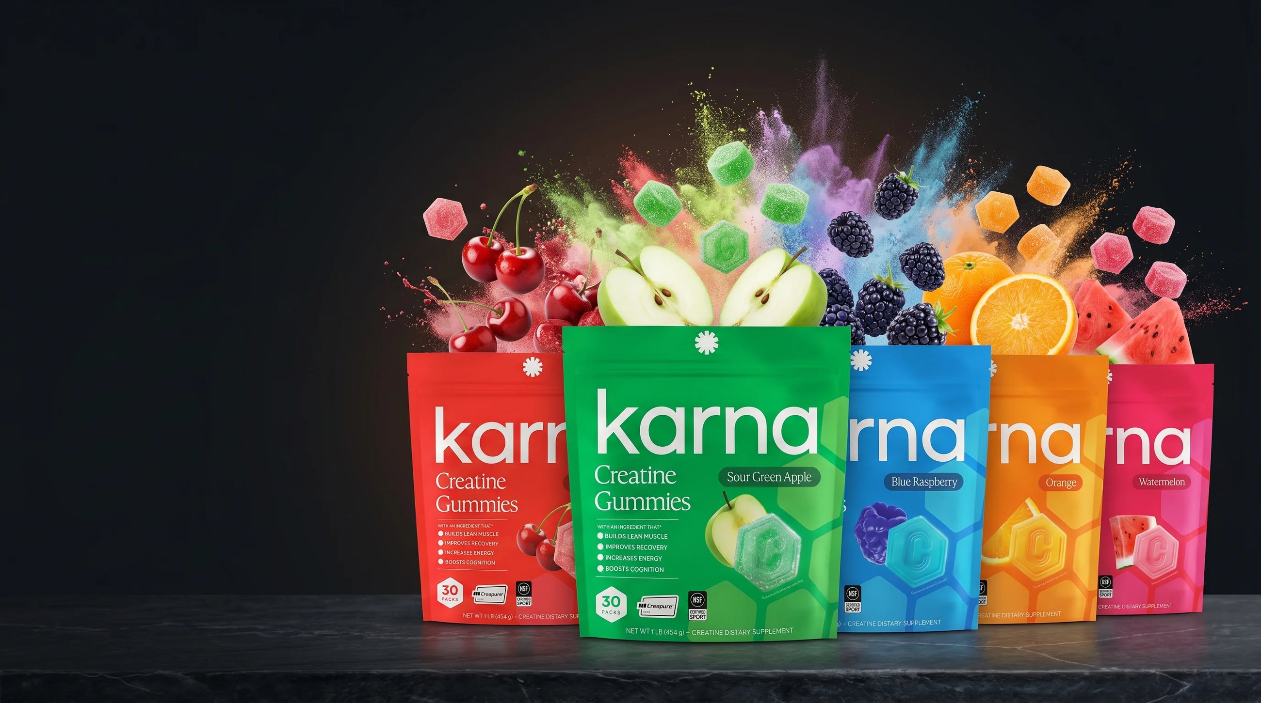 KÄRNA creatine gummies flavors
